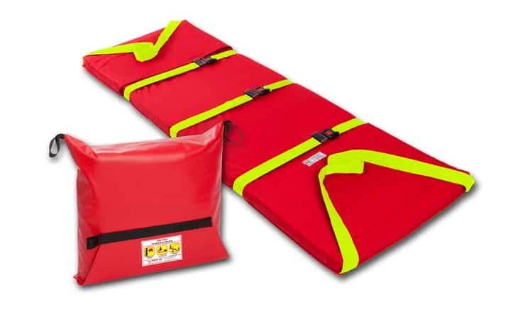 Phoenix STS ski evacuation pads Ireland red rescue mats yellow visibility straps healthcare emergency evacuation equipment