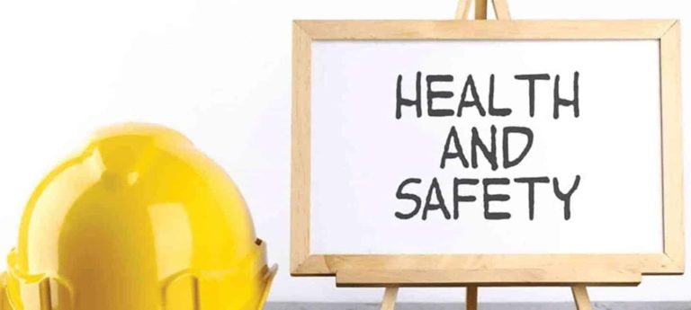 Health and safety whiteboard with yellow hard hat - Safety Awareness Training Course Ireland